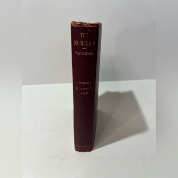 Longmans, Green & Co Other - The Inquisition Coercive Power of Church by E Vacandard  VTG Religion 1908 READ